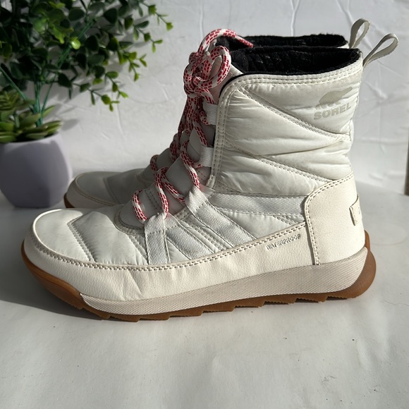 Sorel Whitney II Short Lace Boots-Blanc/Fawn- Sz 7.5 - Picture 4 of 16